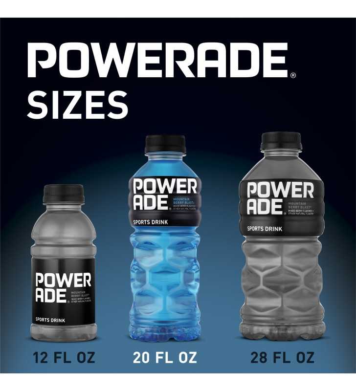 POWERADE Mountain Berry Blast, ION4 Electrolyte Enhanced Fruit Flavored ...