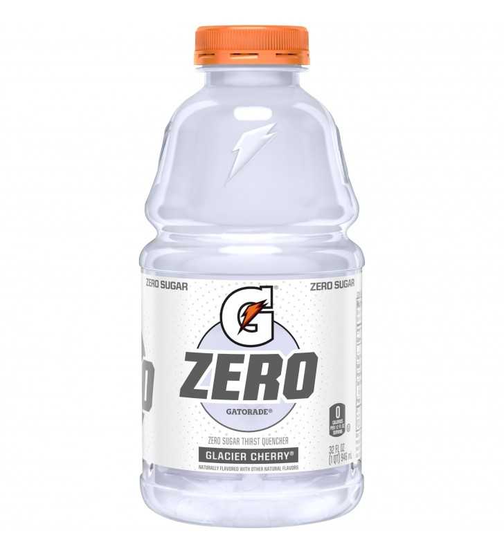 Gatorade G Zero Thirst Quencher, Glacier Cherry, 32 oz Bottle