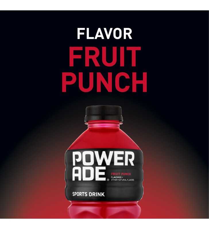 POWERADE Fruit Punch, ION4 Electrolyte Enhanced Fruit Flavored Sports ...