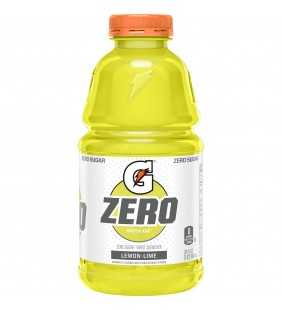 Gatorade G Zero Thirst Quencher, Lemon Lime, 32 oz Bottle