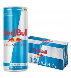 (12 Cans) Red Bull Sugar Free Energy Drink, 8.4 fl oz