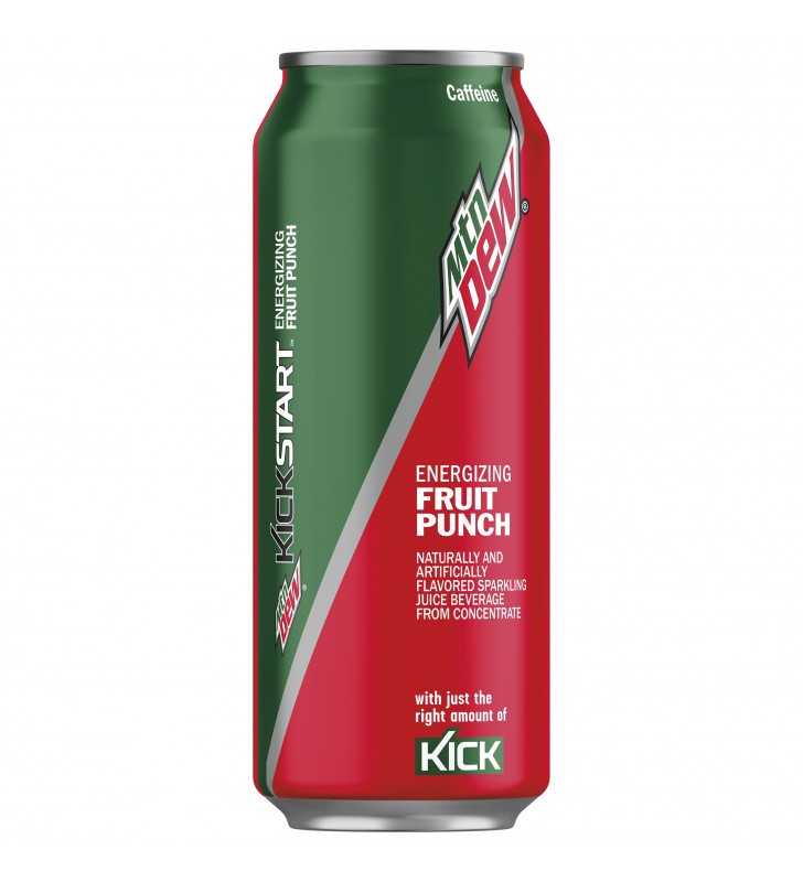 Mountain Dew Kickstart Energizing Fruit Punch, 16 oz Can