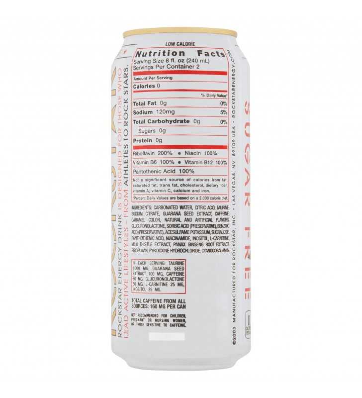Rockstar Sugar Free Energy Drink, 16 oz Can