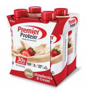 Premier Protein Shake, Strawberries & Cream, 11 fl oz, 4 Ct