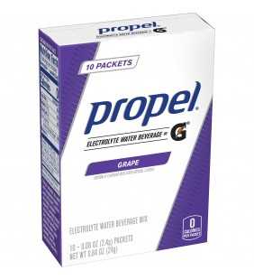 Propel Powder Packets Grape With Electrolytes, Vitamins and No Sugar (10 Packets)