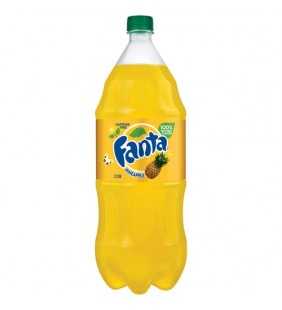 Fanta Caffeine-Free Pineapple Flavored Soda, 2 L