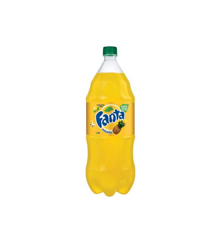 Fanta Caffeine-Free Pineapple Flavored Soda, 2 L