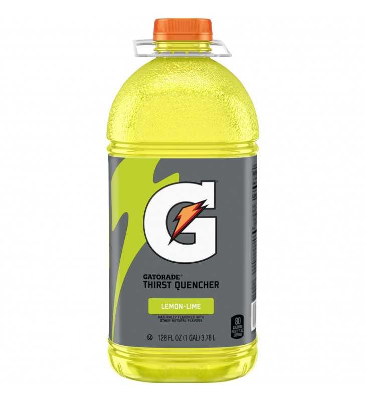 Gatorade Thirst Quencher Sports Drink, Lemon Lime, 128 Oz Bottle