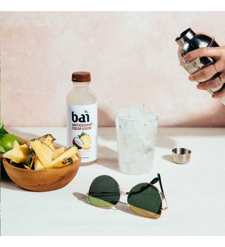 Bai Coconut Flavored Water, Puna Coconut Pineapple, Antioxidant Infused  Drink, 18 Fluid Ounce Bottle