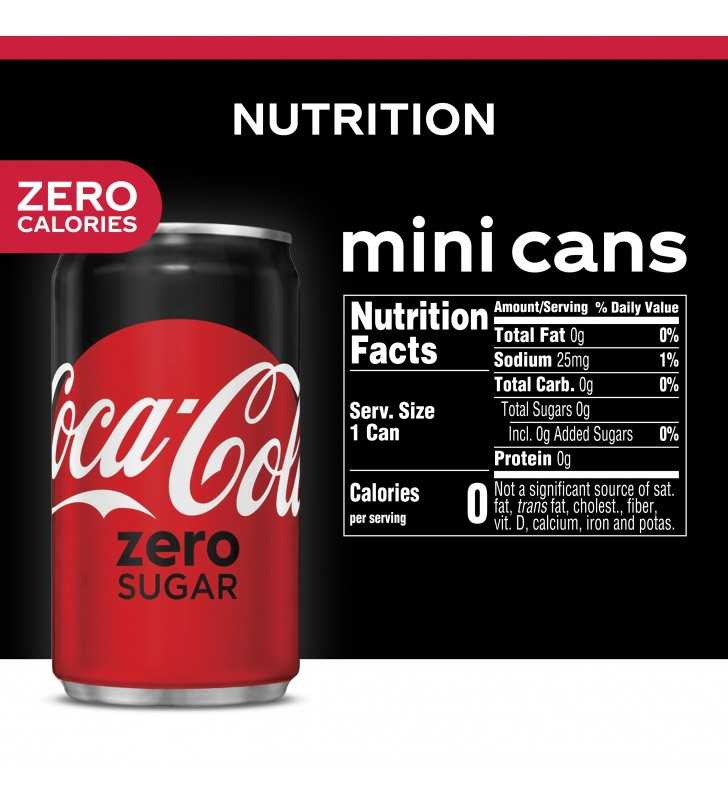 COCA COLA ZERO CANS 6 PACK 7.5 OZ