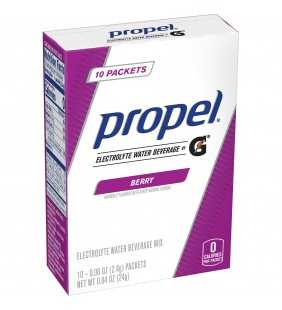 Propel Powder Packets Berry With Electrolytes, Vitamins and No Sugar (10 Packets)