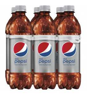 Diet Pepsi Soda, 16.9 oz Bottles, 6 Count