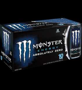 Monster Absolutely Zero Energy Drink, 16 Fl. Oz., 10 Count