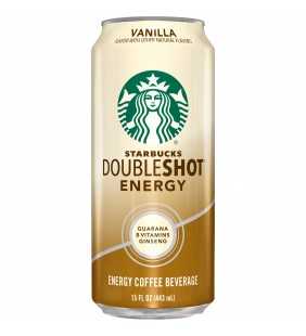 Starbucks Doubleshot Energy Vanilla Energy Coffee Beverage, 15 Fl. Oz.